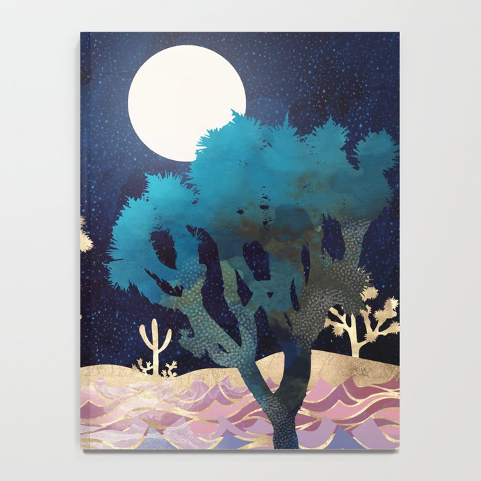 Desert Lake Moonlight Notebook Gallery Image 4