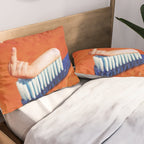 Up your mouth - Middle finger toothpaste Pillow Sham Gallery Image 2