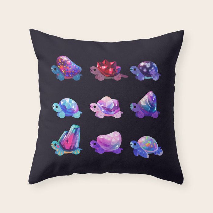 Jewel turtle Throw Pillow Gallery Image 6