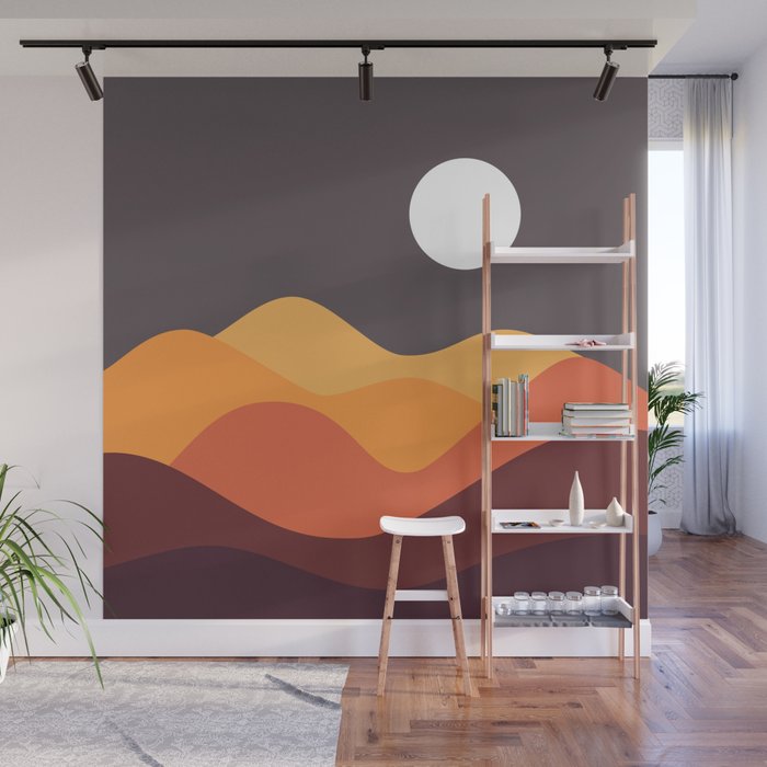 Geometric Landscape 20 Wall Mural Gallery Image 1