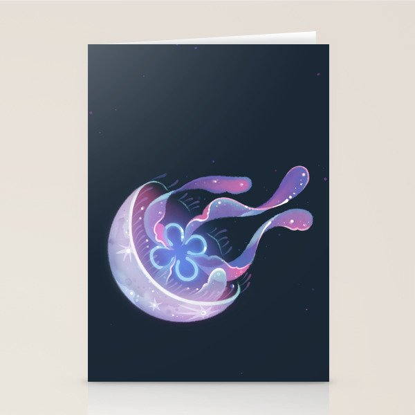 Moon jelly Stationery Card Gallery Image 1