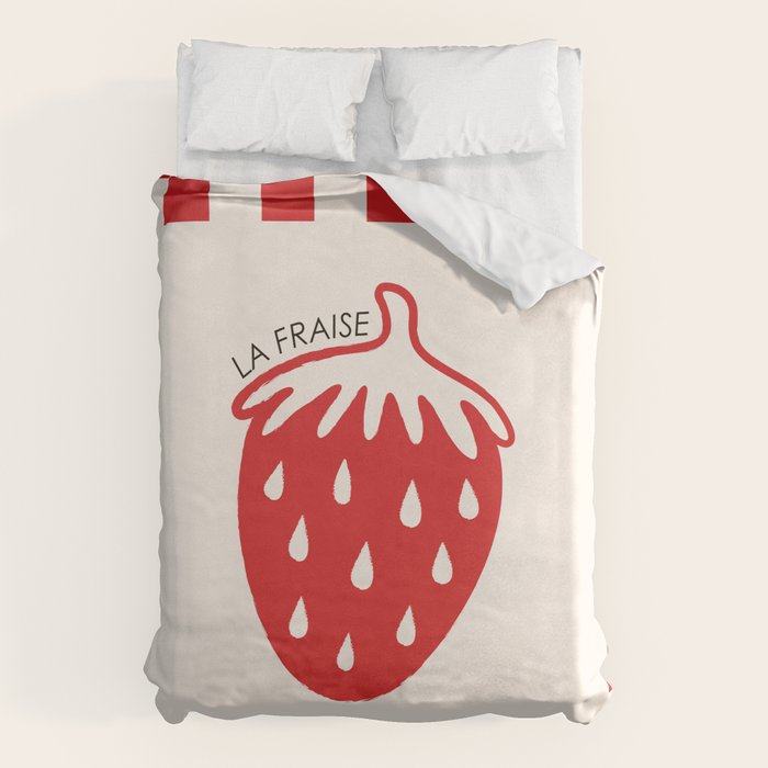 Fruit Series: Strawberry Duvet Cover Gallery Image 6