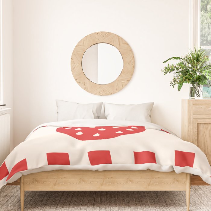 Fruit Series: Strawberry Duvet Cover Gallery Image 3