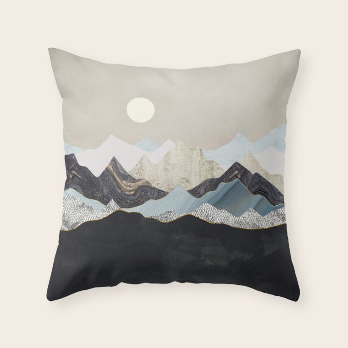 Silent Dusk Throw Pillow Gallery Image 6