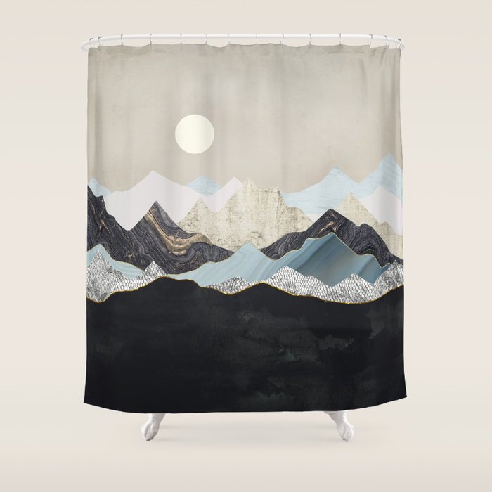 Silent Dusk Shower Curtain Gallery Image 1