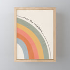 Retro Boho Rainbow with Quote Mini Art Print Gallery Image 1