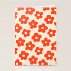 Retro 60s 70s Flower Pattern #pattern #vintage #poppy Stationery Card Gallery Image 2