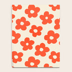 Retro 60s 70s Flower Pattern #pattern #vintage #poppy Notebook Gallery Image 4