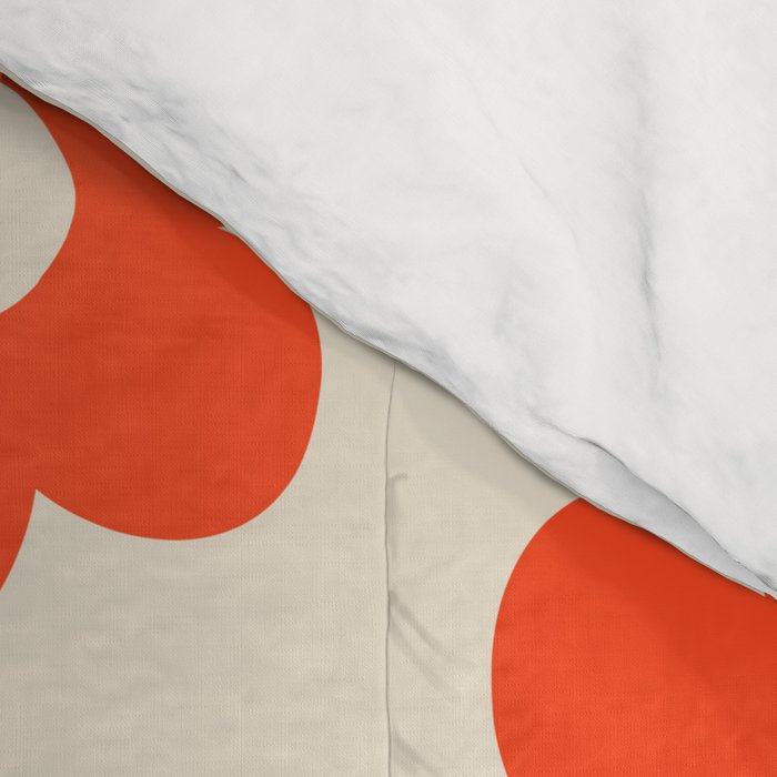Retro 60s 70s Flower Pattern #pattern #vintage #poppy Comforter Gallery Image 4