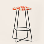 Retro 60s 70s Flower Pattern #pattern #vintage #poppy Stool Gallery Image 1