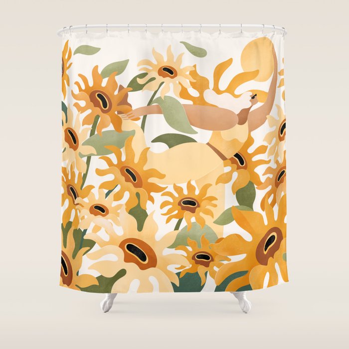 Face the sunshine Shower Curtain Gallery Image 1