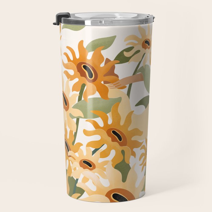 Face the sunshine Travel Mug Gallery Image 3