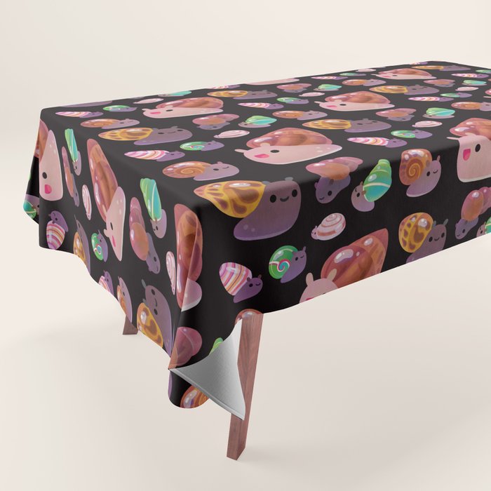 Land snail - dark Tablecloth Gallery Image 1