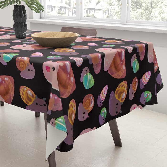 Land snail - dark Tablecloth Gallery Image 3