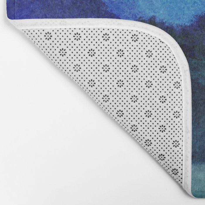 Misty morning blue hills abstract Bath Mat Gallery Image 2