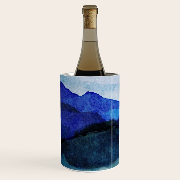 Misty morning blue hills abstract Wine Chiller Gallery Image 2