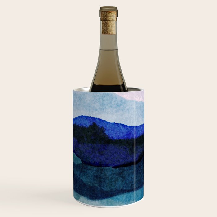 Misty morning blue hills abstract Wine Chiller Gallery Image 3