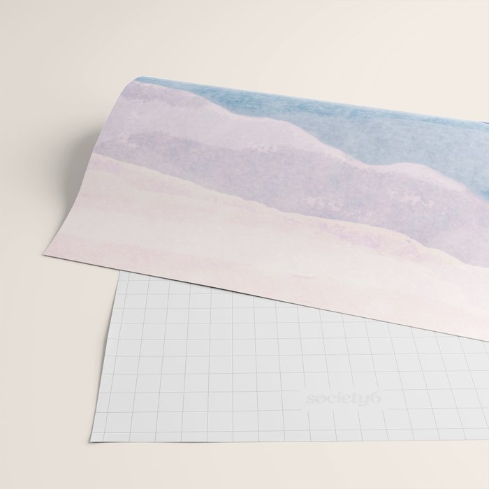 Misty morning blue hills abstract Wrapping Paper Gallery Image 2