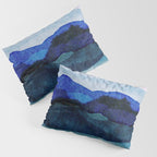 Misty morning blue hills abstract Pillow Sham Gallery Image 3