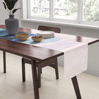 Misty morning blue hills abstract Table Runner Gallery Image 2