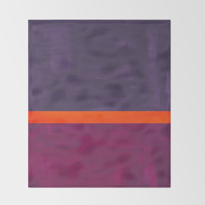 Pumpkin Mauve  Throw Blanket Gallery Image 2