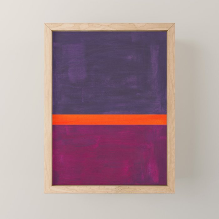 Pumpkin Mauve  Mini Art Print Gallery Image 1
