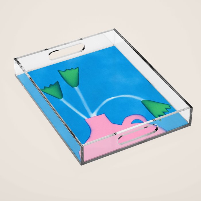 Vivid Bloom Acrylic Tray Gallery Image 1