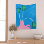 Vivid Bloom Wall Tapestry Gallery Image 2