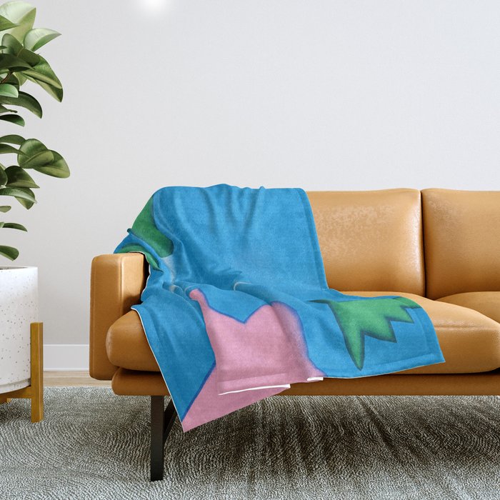 Vivid Bloom Throw Blanket Gallery Image 1