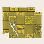 Taurus Checkered Print Placemat Gallery Image 1