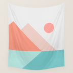 Geometric Landscape 13 Wall Tapestry Gallery Image 4