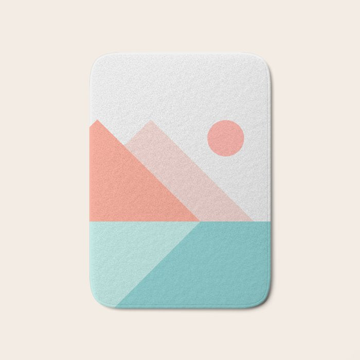 Geometric Landscape 13 Bath Mat Gallery Image 1