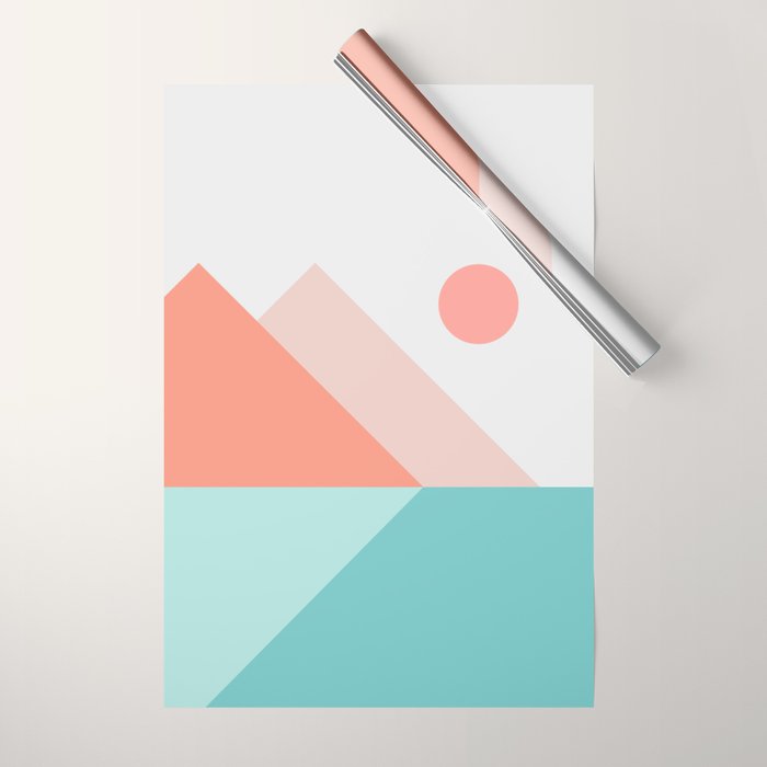 Geometric Landscape 13 Wrapping Paper Gallery Image 1