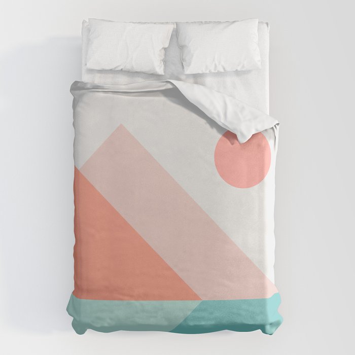 Geometric Landscape 13 Duvet Cover Gallery Image 6