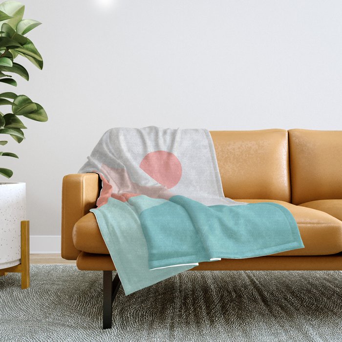 Geometric Landscape 13 Throw Blanket Gallery Image 1