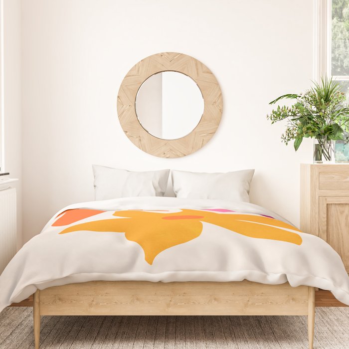 Abstract Summer Flowers Duvet Cover Gallery Image 3