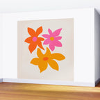 Abstract Summer Flowers Wall Mural Gallery Image 2