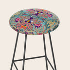 Mandala - Turquoise Boho Stool Gallery Image 2