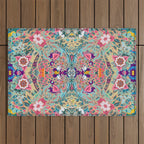 Mandala - Turquoise Boho Outdoor Rug Gallery Image 1