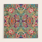 Mandala - Turquoise Boho Wood Wall Art Gallery Image 1