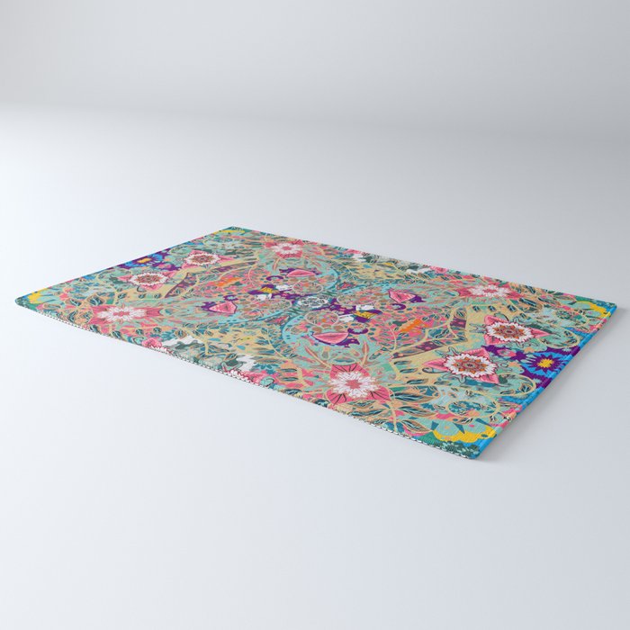 Mandala - Turquoise Boho Rug Gallery Image 3