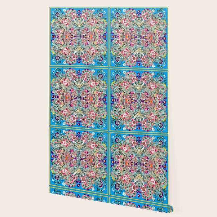 Mandala - Turquoise Boho Wallpaper Gallery Image 2