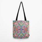 Mandala - Turquoise Boho Tote Bag Gallery Image 2