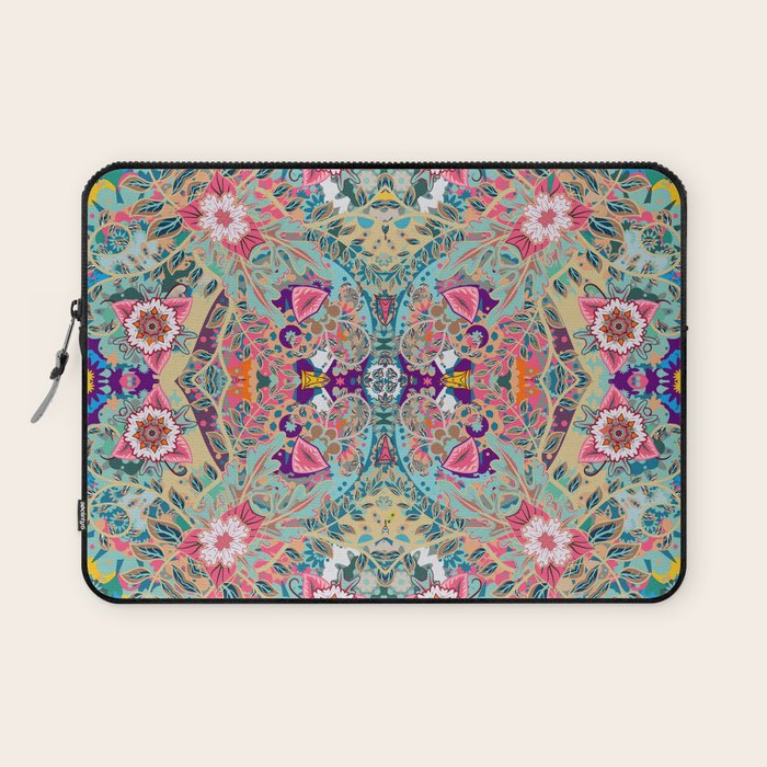 Mandala - Turquoise Boho Laptop Sleeve Gallery Image 1
