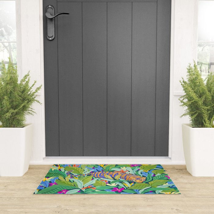Colorful Jungle Welcome Mat Gallery Image 3