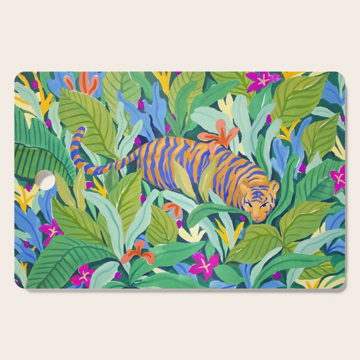 Colorful Jungle Cutting Board Gallery Image 1