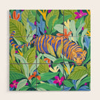 Colorful Jungle Wood Wall Art Gallery Image 1