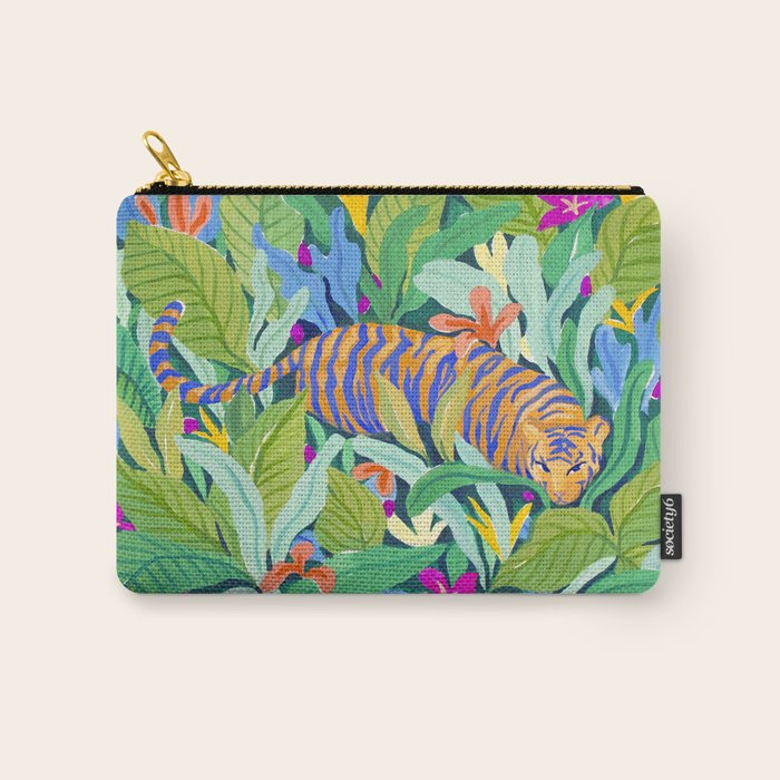 Colorful Jungle Carry All Pouch Gallery Image 1