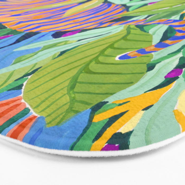 Colorful Jungle Bath Mat Gallery Image 3