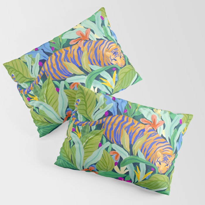 Colorful Jungle Pillow Sham Gallery Image 1